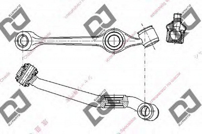 DJ PARTS da1514 -  Рычаг независимой подвески колеса, подвеска колеса